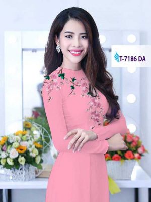 Vải áo dài hoa trên ngực kiểu mới AD T7186 39 1581929450 116 Vai ao dai hoa tren nguc kieu moi AD T7186