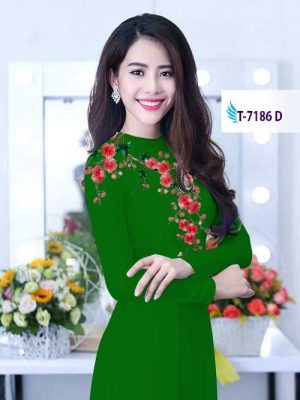 Vải áo dài hoa trên ngực kiểu mới AD T7186 33 1581929450 126 Vai ao dai hoa tren nguc kieu moi AD T7186