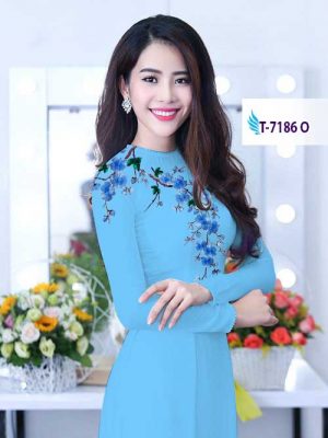 Vải áo dài hoa trên ngực kiểu mới AD T7186 32 1581929450 484 Vai ao dai hoa tren nguc kieu moi AD T7186