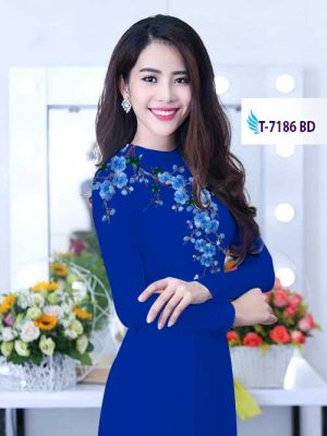 Vải áo dài hoa trên ngực kiểu mới AD T7186 31 1581929450 957 Vai ao dai hoa tren nguc kieu moi AD T7186
