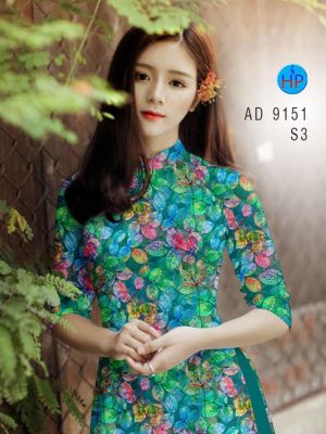 Vải áo dài lá đều mới ra AD 9151 24 1581929669 1 Vai ao dai la deu moi ra AD 9151