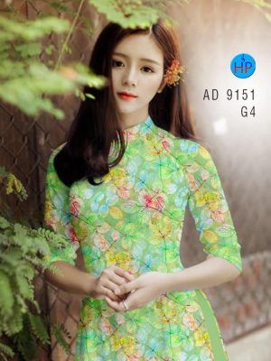 Vải áo dài lá đều mới ra AD 9151 28 1581929669 67 Vai ao dai la deu moi ra AD 9151