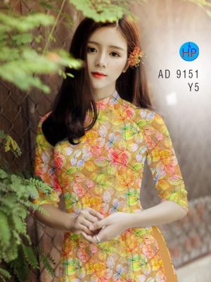 Vải áo dài lá đều mới ra AD 9151 30 1581929669 809 Vai ao dai la deu moi ra AD 9151