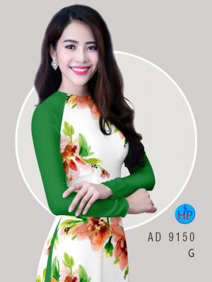 Vải áo dài Hoa đều lớn kiểu mới AD 9150 21 1581930208 344 Vai ao dai Hoa deu lon kieu moi AD 9150