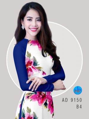 Vải áo dài Hoa đều lớn kiểu mới AD 9150 30 1581930208 455 Vai ao dai Hoa deu lon kieu moi AD 9150