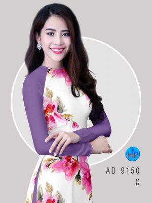 Vải áo dài Hoa đều lớn kiểu mới AD 9150 29 1581930208 499 Vai ao dai Hoa deu lon kieu moi AD 9150