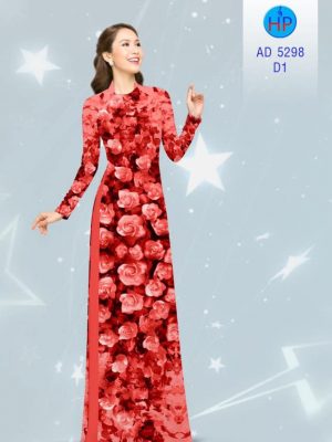 Vải áo dài Hoa hồng thiết kế 2020 AD 5298 23 1582018122 338 Vai ao dai Hoa hong thiet ke 2020 AD 5298