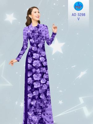 Vải áo dài Hoa hồng thiết kế 2020 AD 5298 36 1582018123 256 Vai ao dai Hoa hong thiet ke 2020 AD 5298