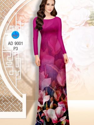 Vải áo dài Hoa in 3D kiểu mới AD 9001 26 1582097485 327 Vai ao dai Hoa in 3D kieu moi AD 9001