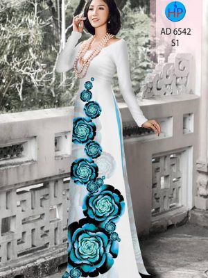 Vải áo dài Hoa ảo 3D mới ra AD 6542 35 1582274048 141 Vai ao dai Hoa ao 3D moi ra AD 6542
