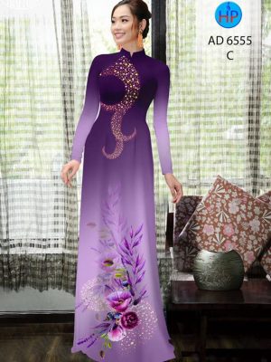 Vải áo dài Hoa in 3D kiểu mới AD 6555 23 1582274688 101 Vai ao dai Hoa in 3D kieu moi AD 6555