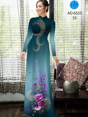 Vải áo dài Hoa in 3D kiểu mới AD 6555 35 1582274689 545 Vai ao dai Hoa in 3D kieu moi AD 6555
