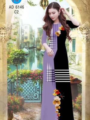 Vải áo dài Hoa Lan thiết kế 2020 AD 6146 24 1582275057 36 Vai ao dai Hoa Lan thiet ke 2020 AD 6146