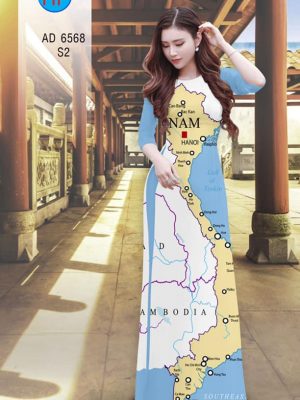 Vải áo dài Bản đồ Việt Nam mới ra AD 6568 26 1582346495 421 Vai ao dai Ban do Viet Nam moi ra AD