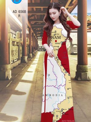Vải áo dài Bản đồ Việt Nam mới ra AD 6568 25 1582346495 79 Vai ao dai Ban do Viet Nam moi ra AD