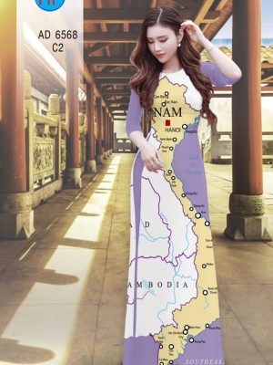 Vải áo dài Bản đồ Việt Nam mới ra AD 6568 34 1582346496 133 Vai ao dai Ban do Viet Nam moi ra AD