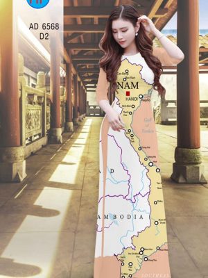 Vải áo dài Bản đồ Việt Nam mới ra AD 6568 33 1582346496 158 Vai ao dai Ban do Viet Nam moi ra AD