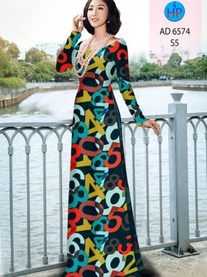 Vải áo dài Chữ số thiết kế 2020 AD 6574 22 1582347043 192 Vai ao dai Chu so thiet ke 2020 AD 6574