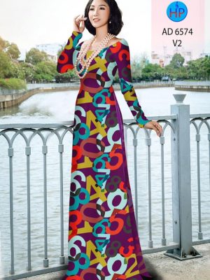 Vải áo dài Chữ số thiết kế 2020 AD 6574 21 1582347043 552 Vai ao dai Chu so thiet ke 2020 AD 6574