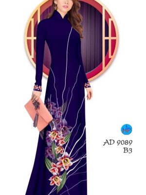 Vải áo dài Hoa Lan kiểu mới AD 9089 29 1582347160 156 Vai ao dai Hoa Lan kieu moi AD 9089