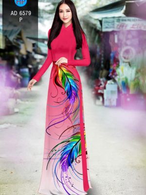 Vải áo dài Lông vũ thiết kế 2020 AD 6579 21 1582516696 234 Vai ao dai Long vu thiet ke 2020 AD 6579