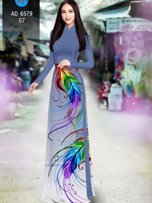 Vải áo dài Lông vũ thiết kế 2020 AD 6579 23 1582516696 698 Vai ao dai Long vu thiet ke 2020 AD 6579