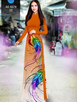 Vải áo dài Lông vũ thiết kế 2020 AD 6579 28 1582516696 852 Vai ao dai Long vu thiet ke 2020 AD 6579