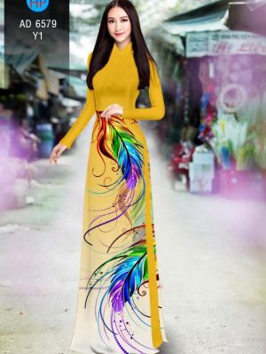 Vải áo dài Lông vũ thiết kế 2020 AD 6579 31 1582516697 887 Vai ao dai Long vu thiet ke 2020 AD 6579
