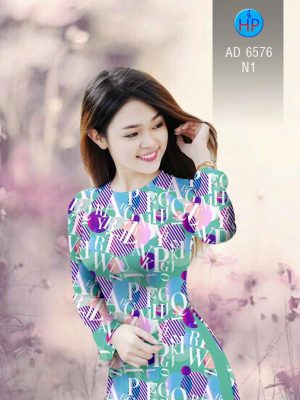 Vải áo dài Chữ cái kiểu mới AD 6576 27 1582516944 78 Vai ao dai Chu cai kieu moi AD 6576