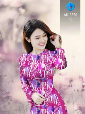 Vải áo dài Chữ cái kiểu mới AD 6576 31 1582516944 926 Vai ao dai Chu cai kieu moi AD 6576