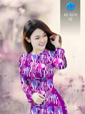 Vải áo dài Chữ cái kiểu mới AD 6576 34 1582516945 334 Vai ao dai Chu cai kieu moi AD 6576
