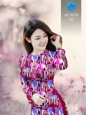 Vải áo dài Chữ cái kiểu mới AD 6576 32 1582516945 545 Vai ao dai Chu cai kieu moi AD 6576