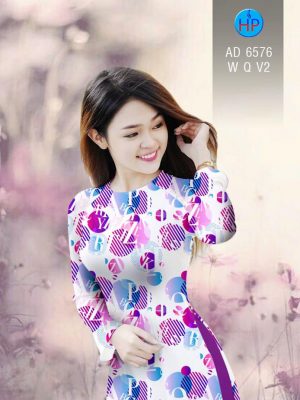 Vải áo dài Chữ cái kiểu mới AD 6576 36 1582516945 816 Vai ao dai Chu cai kieu moi AD 6576