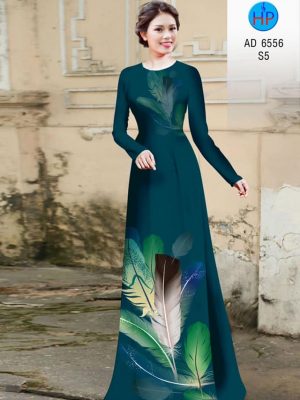 Vải áo dài Lông vũ kiểu mới AD 6556 30 1582518015 384 Vai ao dai Long vu kieu moi AD 6556
