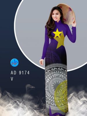 Vải áo dài Ngôi sao và trống đồng kiểu mới AD 9174 22 1582616310 433 Vai ao dai Ngoi sao va trong dong kieu moi