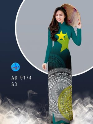 Vải áo dài Ngôi sao và trống đồng kiểu mới AD 9174 24 1582616311 204 Vai ao dai Ngoi sao va trong dong kieu moi