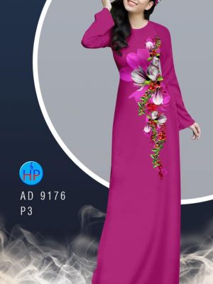 Vải áo dài hoa in 3D kiểu mới AD 9176 26 1582616440 267 Vai ao dai hoa in 3D kieu moi AD 9176