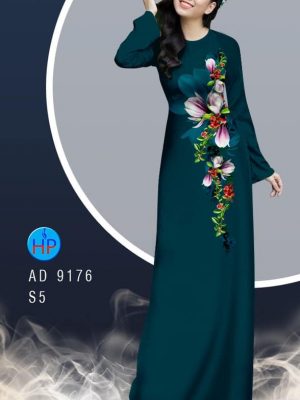 Vải áo dài hoa in 3D kiểu mới AD 9176 33 1582616441 435 Vai ao dai hoa in 3D kieu moi AD 9176