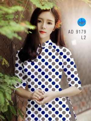 Vải áo dài chấm bi kiểu mới AD 9179 23 1582616653 192 Vai ao dai cham bi kieu moi AD 9179