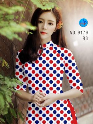 Vải áo dài chấm bi kiểu mới AD 9179 24 1582616653 251 Vai ao dai cham bi kieu moi AD 9179