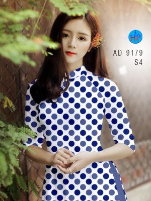 Vải áo dài chấm bi kiểu mới AD 9179 34 1582616654 214 Vai ao dai cham bi kieu moi AD 9179
