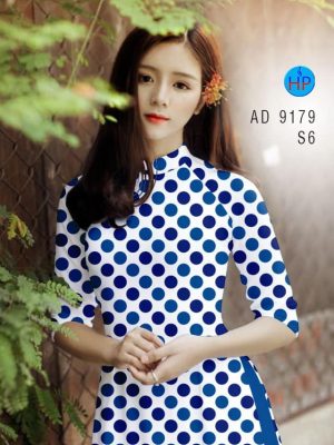 Vải áo dài chấm bi kiểu mới AD 9179 32 1582616654 258 Vai ao dai cham bi kieu moi AD 9179