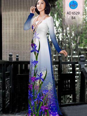 Vải áo dài Hoa Lan kiểu mới AD 6529 22 1582617298 186 Vai ao dai Hoa Lan kieu moi AD 6529