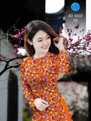 Vải áo dài Hoa Mười Giờ mới ra AD 6432 24 1582617510 254 Vai ao dai Hoa Muoi Gio moi ra AD 6432