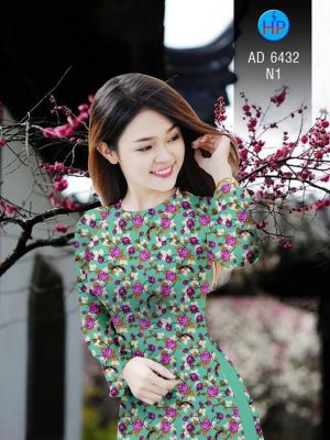 Vải áo dài Hoa Mười Giờ mới ra AD 6432 21 1582617510 613 Vai ao dai Hoa Muoi Gio moi ra AD 6432