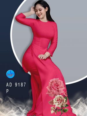 Vải áo dài Hoa hồng 8/3 mới ra AD 9187 29 1582688052 60 Vai ao dai Hoa hong 83 moi ra AD 9187
