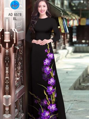 Vải áo dài Huệ tím kiểu mới AD 6578 23 1582856947 200 Vai ao dai Hue tim kieu moi AD 6578