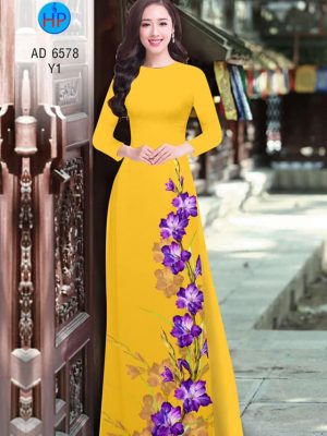 Vải áo dài Huệ tím kiểu mới AD 6578 22 1582856947 550 Vai ao dai Hue tim kieu moi AD 6578