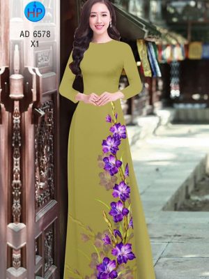 Vải áo dài Huệ tím kiểu mới AD 6578 31 1582856949 4 Vai ao dai Hue tim kieu moi AD 6578