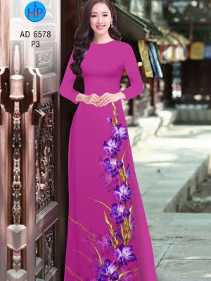 Vải áo dài Huệ tím kiểu mới AD 6578 30 1582856949 770 Vai ao dai Hue tim kieu moi AD 6578